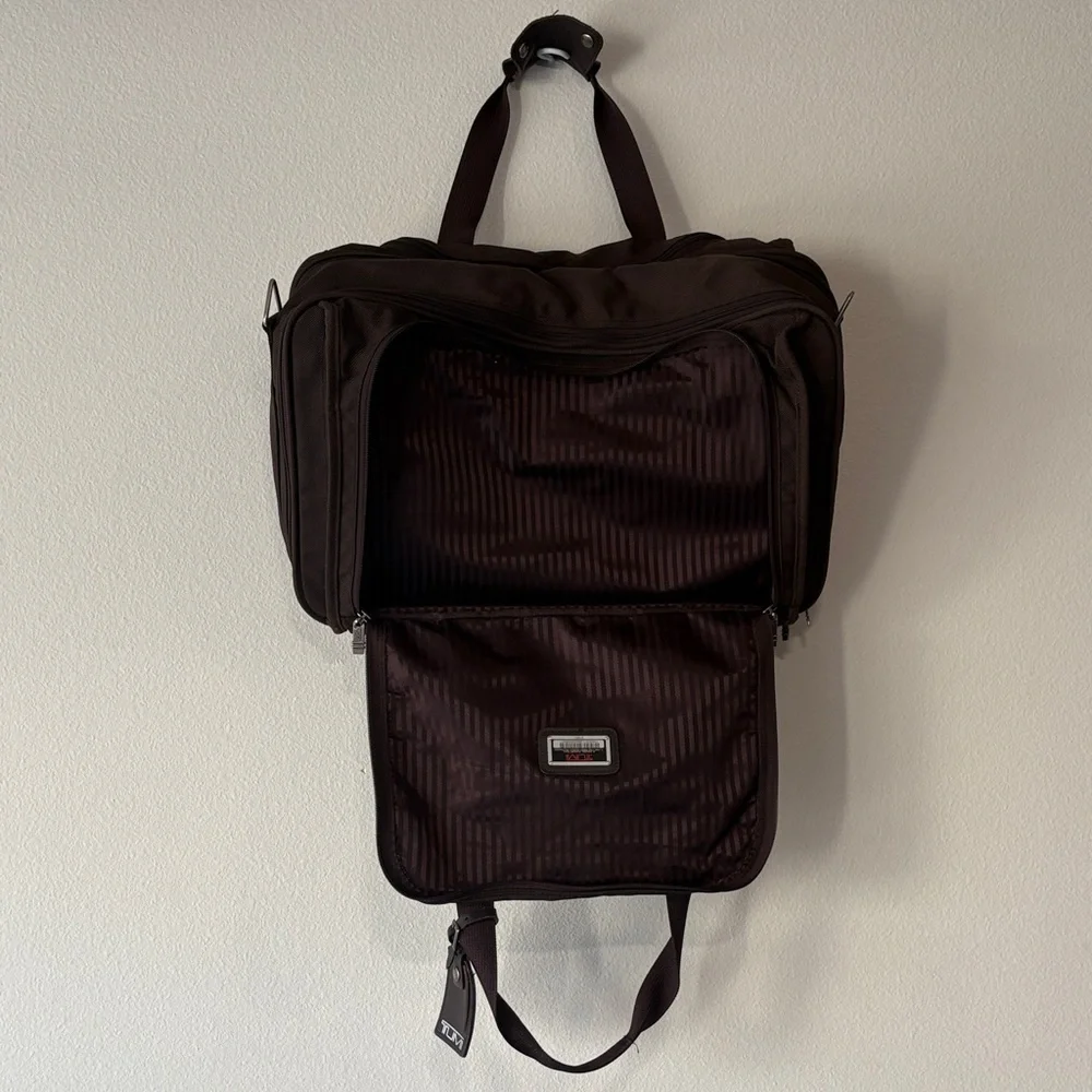 Tumi duffle bag in chocolate brown